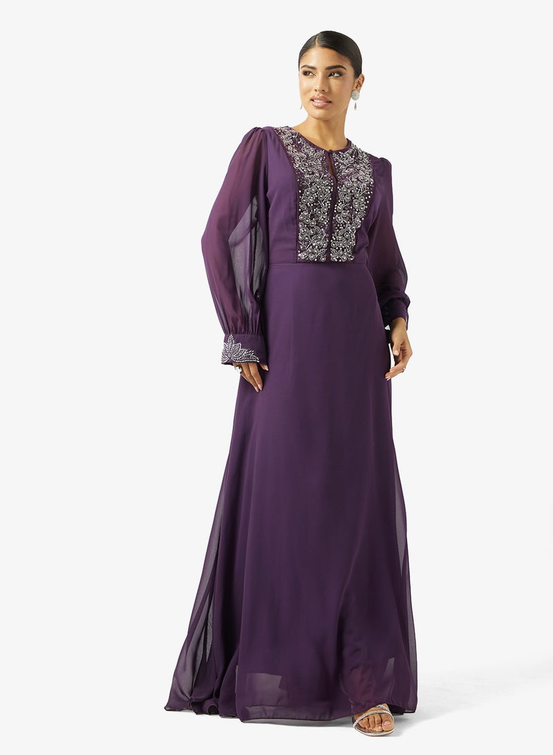 خزانة فستان مطرز بتصميم - - Image 1